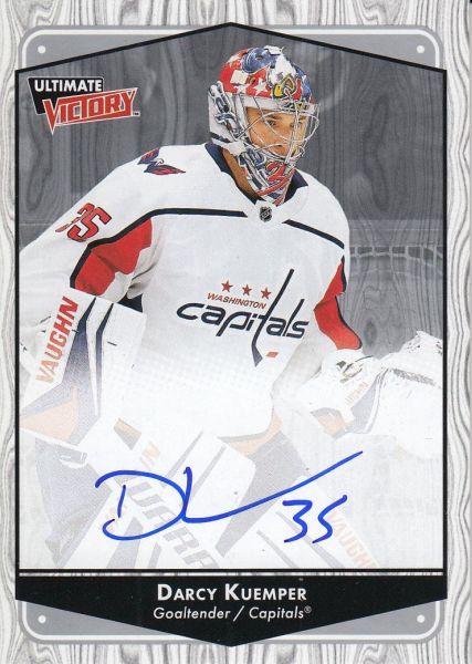 AUTO karta DARCY KUEMPER 22-23 UD Ultimate 99-00 Ultimate Victory Retro Autograph číslo UVA-DK